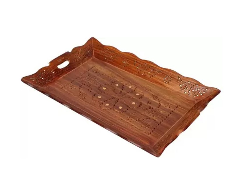 Wooden Serving Tray for Dining Tableware