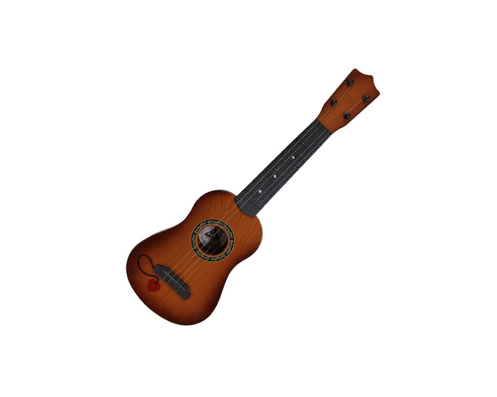 Guitar Learning Kids Toy Brown