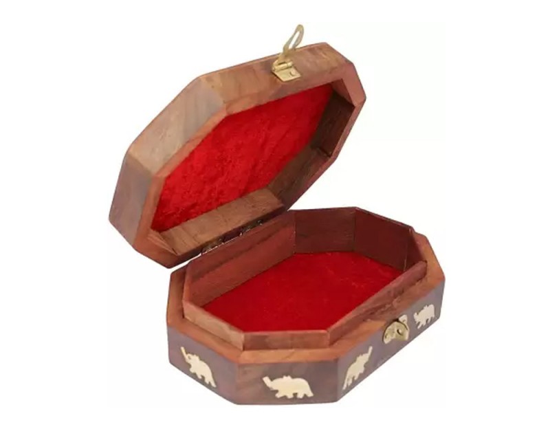 Octagonal Wooden Box