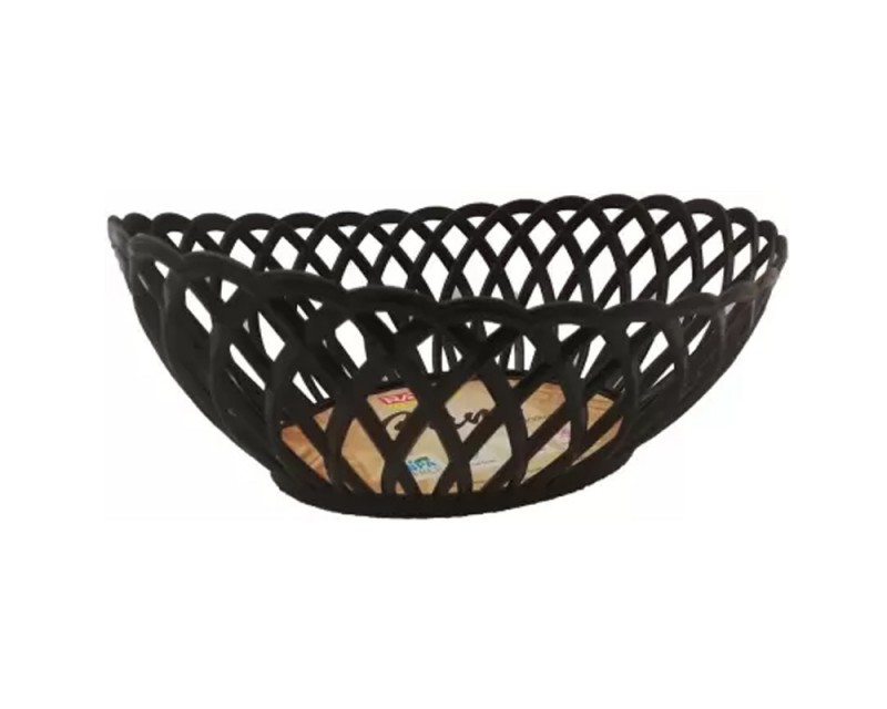 Ratan Plastic Cane Oval Basket