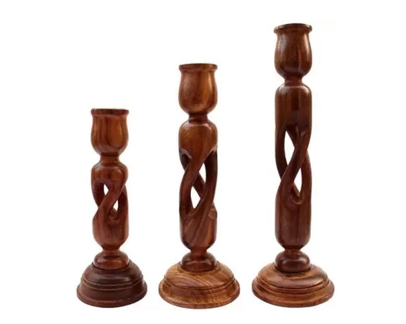 Wooden Candle Stand