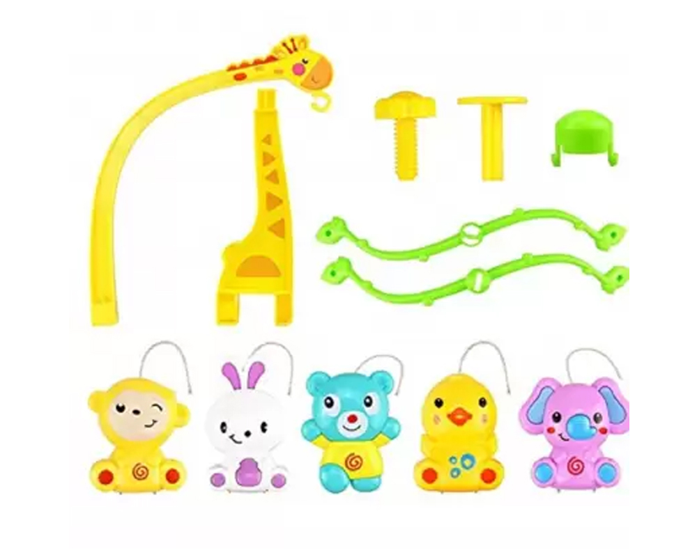 BabyGo Rotating Giraffe Musical Rattle Cot Mobile