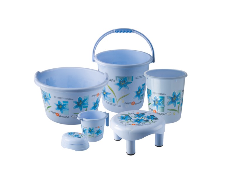 Bathroom Set Printed 6 Pcs