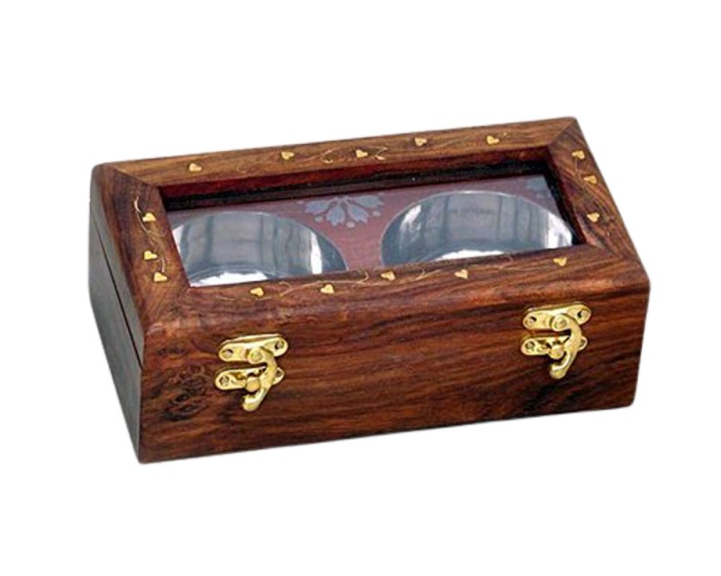 Rectangle Polished Wooden Spice Box
