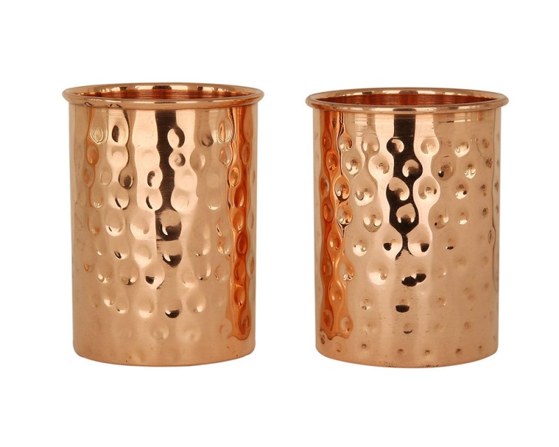 Jaypee P Glass Copper Hammered