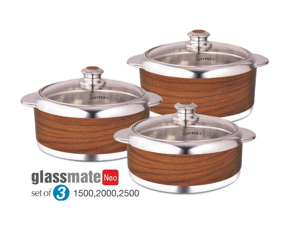 Jaypee Casserole 3 Pcs Set Glassmate Neo