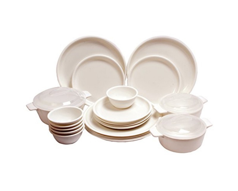 Trust Microwave 21 Pcs Dinner Set Ivory