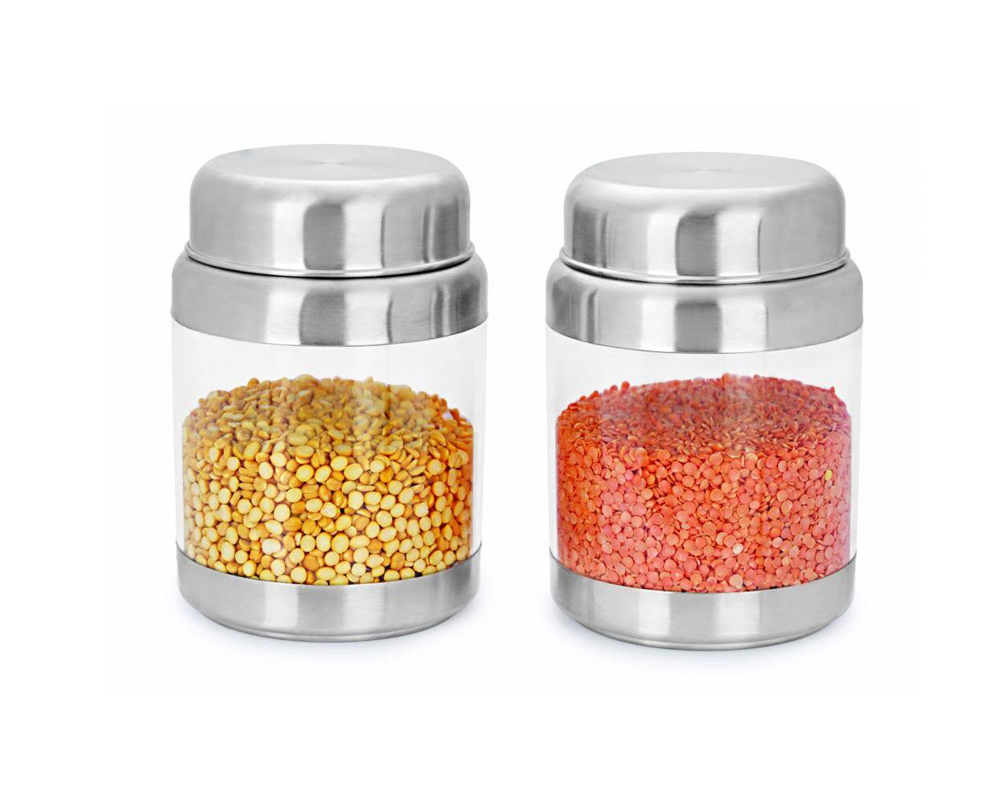 Sizzle Crystal Container Set Of 2